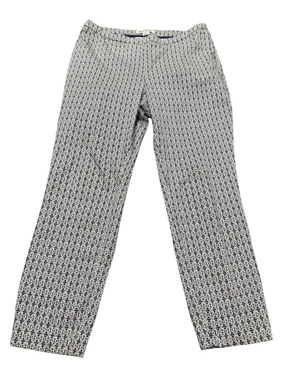 Tommy Bahama Pants - Tommy Bahama Blue and White Geometric Printed Cotton Stretch Capris Size 8